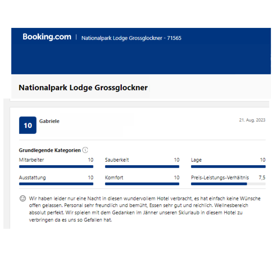 Bookingcom-Bewertung