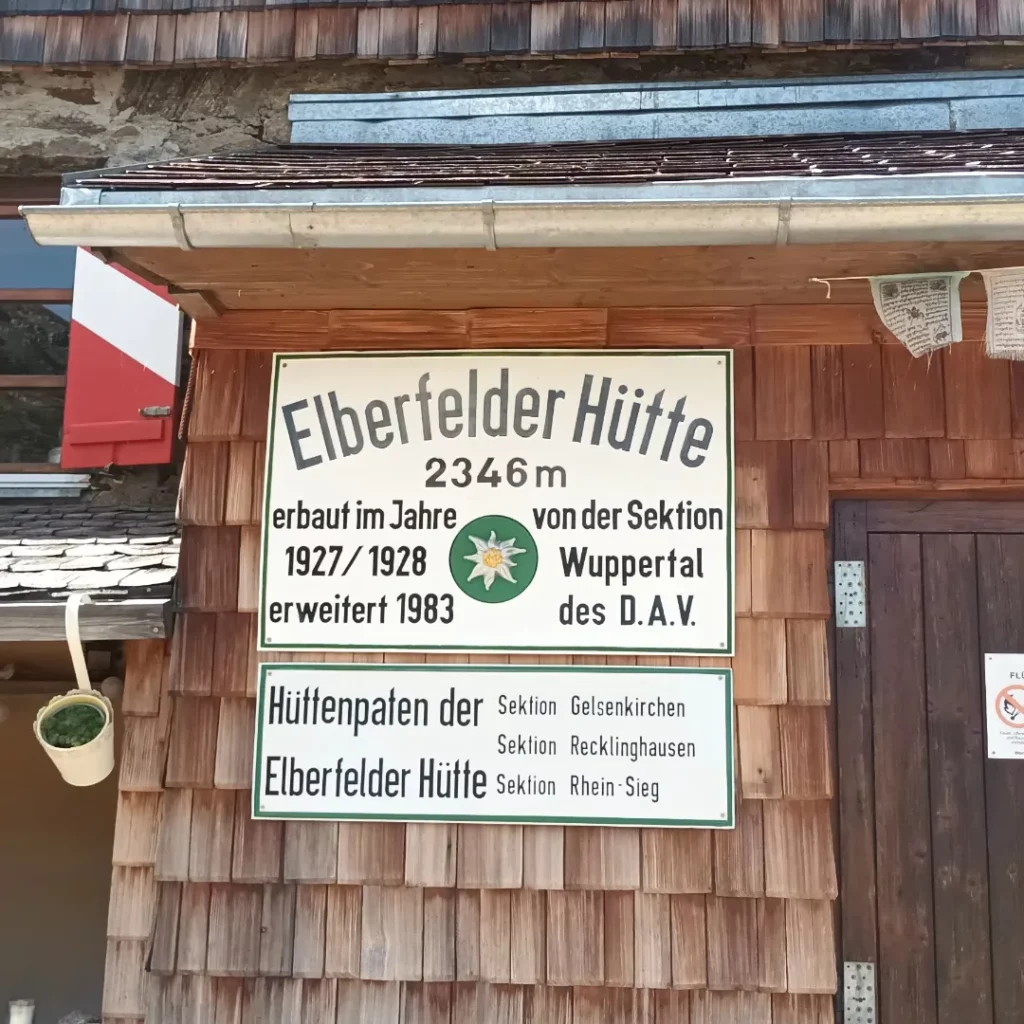 Ziel erreich - Elberfelder Hütte 2346m