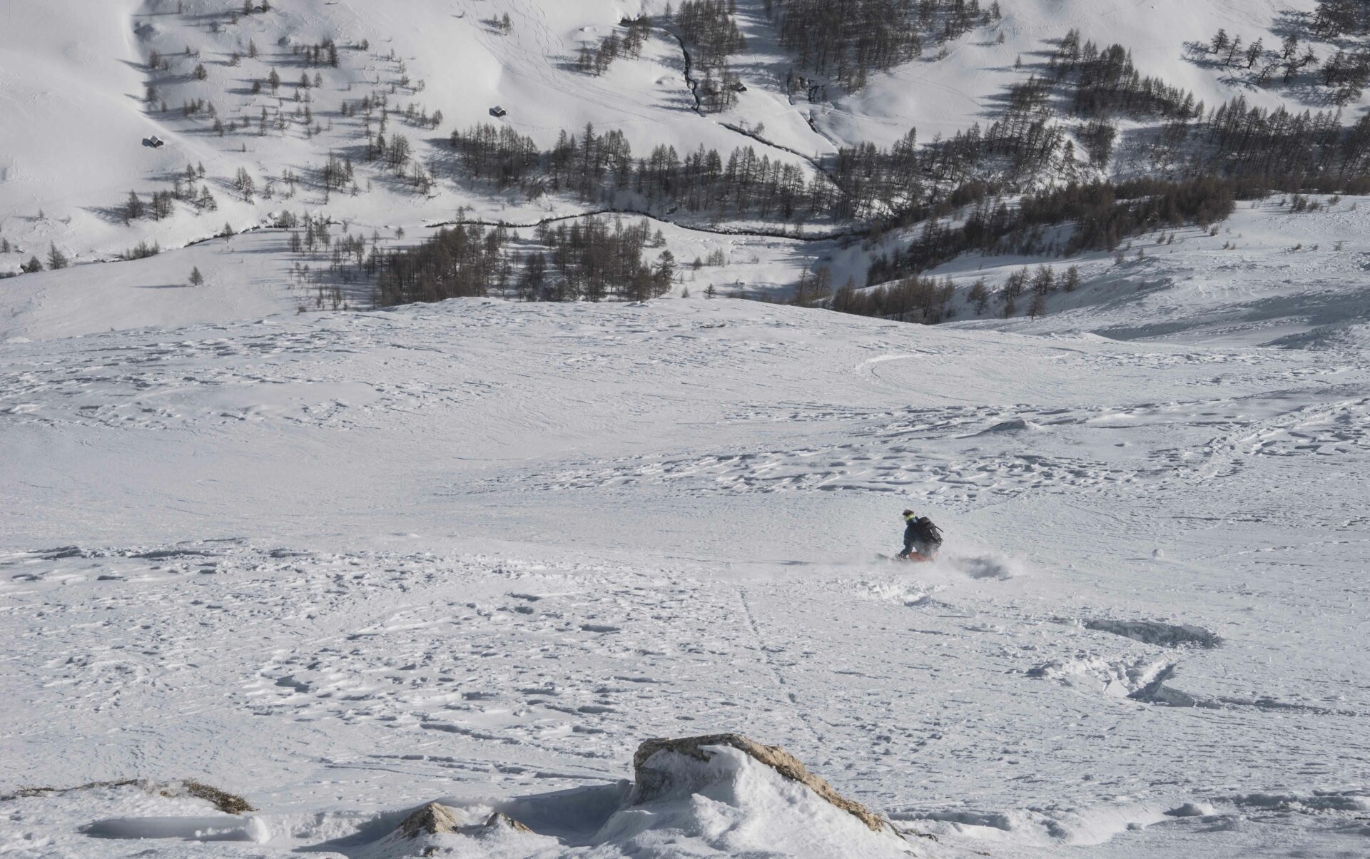 Outdoor Ski fahren in der Freiheit des Nationalparks