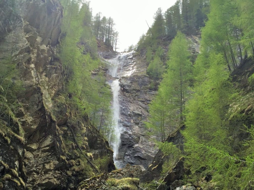 Wasserfall in Alpe Adria Trail Etappe 1
